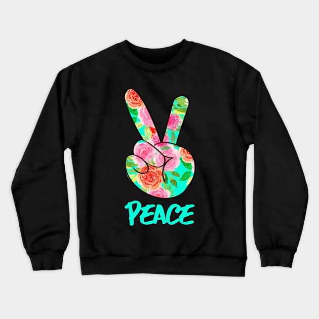 Peace Crewneck Sweatshirt by My Tribe Apparel